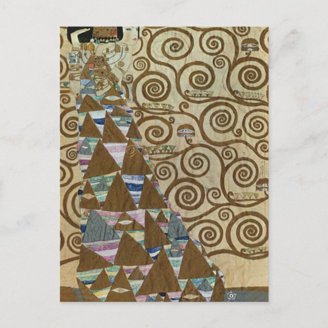 Carte Postale Attentes de Gustav Klimt (Devant)