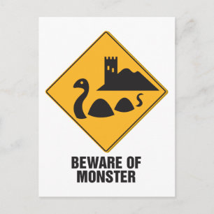 Carte Postale Attention Au Loch Ness Monster