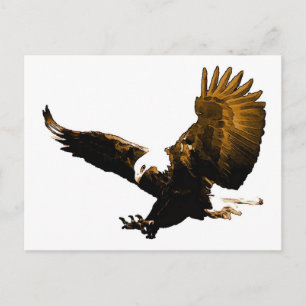 Carte Postale Atterrissage d'aigle
