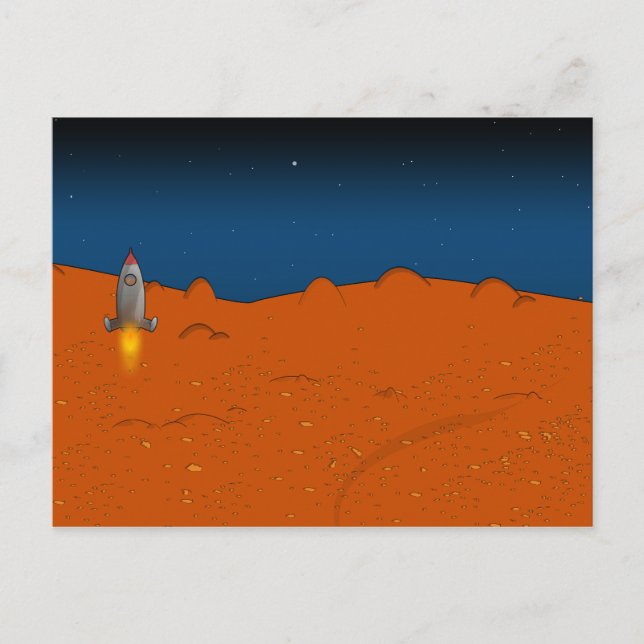 Carte Postale atterrissage de mars (Devant)