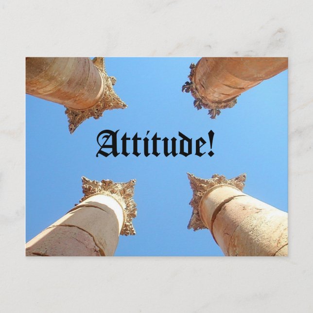 Carte Postale Attitude, Attitude ! (Devant)