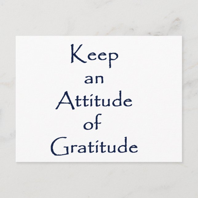 Carte Postale Attitude de gratitude (Devant)