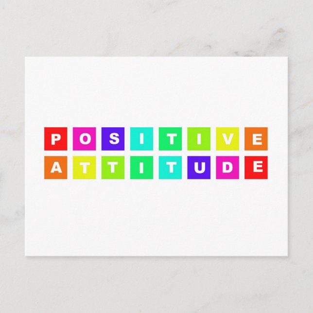 Carte Postale attitude positive (Devant)