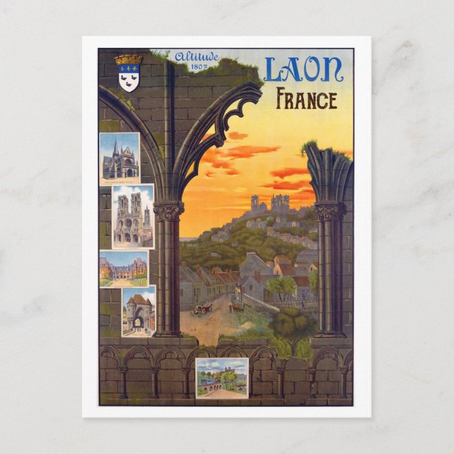 Carte Postale Attractions de Laon, France (Devant)