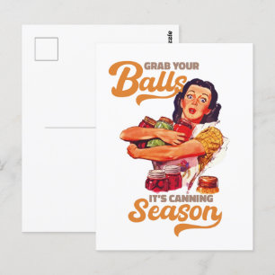 Carte Postale Attrapez vos boules, sa saison de canne, attrapez-