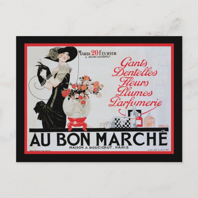 Carte Postale Au Bon Marche (Devant)