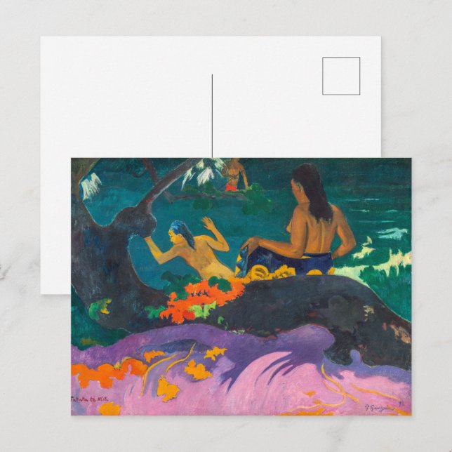 Carte Postale Au bord de la mer | Paul Gauguin | Impression phot (Devant / Derrière)