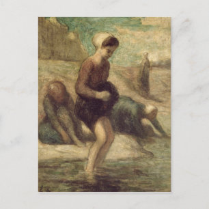 Carte Postale Au bord de l'eau, vers 1849-53