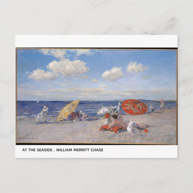 Carte Postale Au Bord De Mer William Merritt Chase (Devant)