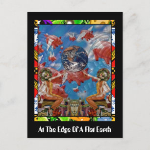 Carte Postale Au Bord D'Une Terre Plate