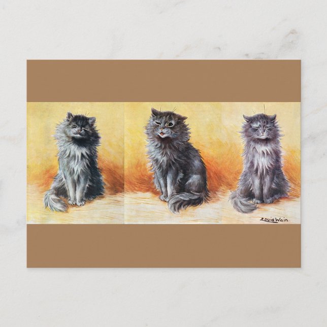 Carte Postale Au Cat Show, Louis Wain (Devant)