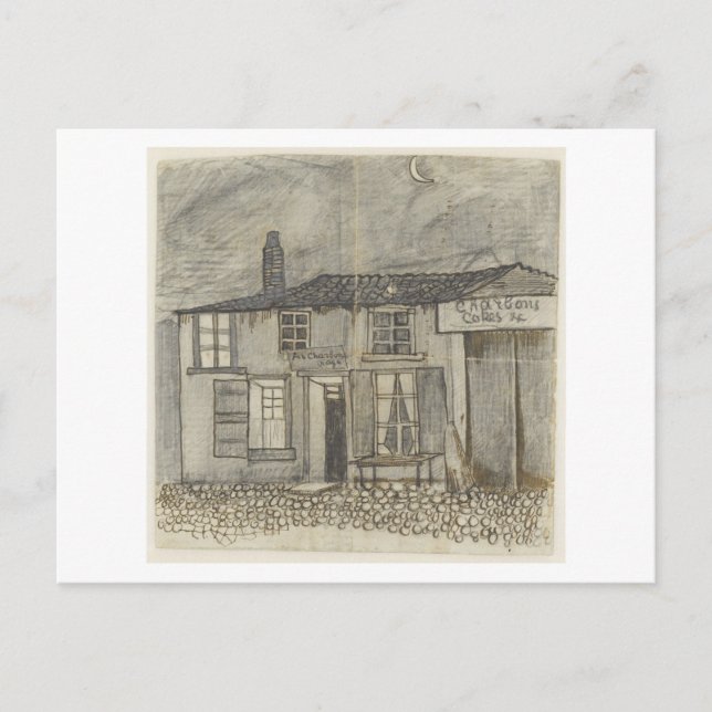 Carte Postale Au Charbonnage Café, Vincent van Gogh (Devant)