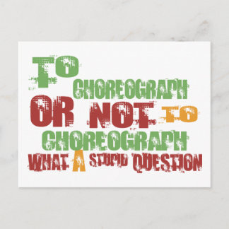 Carte Postale Au chorégraphe