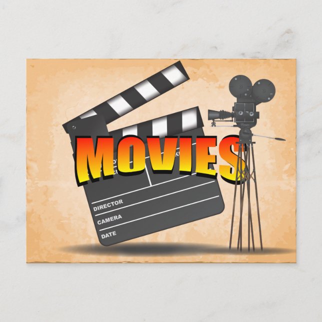 Carte Postale Au cinéma Vintage (Devant)