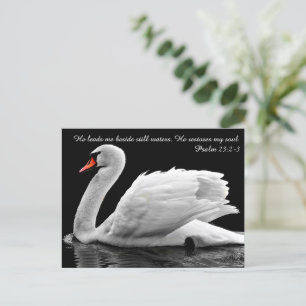 Carte postale au cygne chrétien