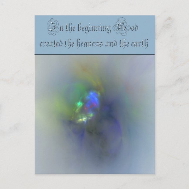 Carte Postale Au début fractal (Devant)