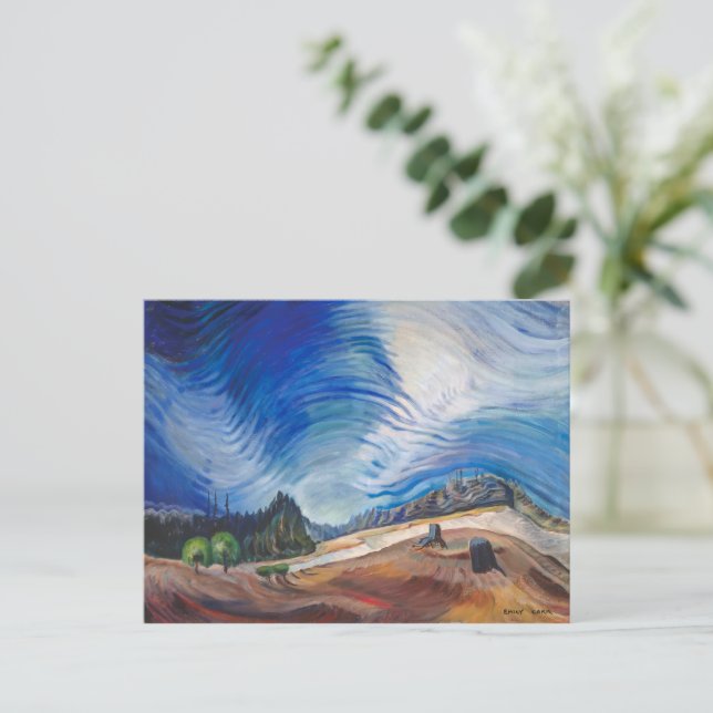 Carte Postale Au-dessus de la fosse à gravier | Emily Carr | (Debout devant)