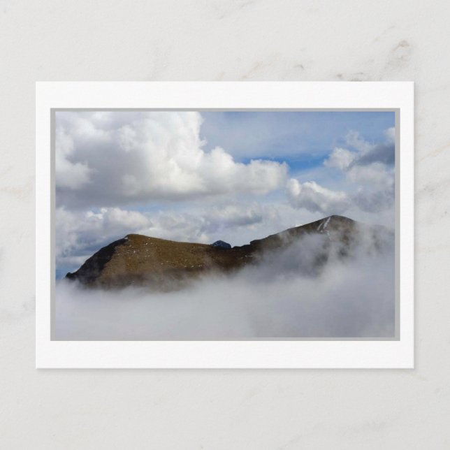 Carte Postale AU-DESSUS DES NUAGES : le col Dawson (Devant)