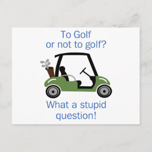 Carte Postale Au golf ou non