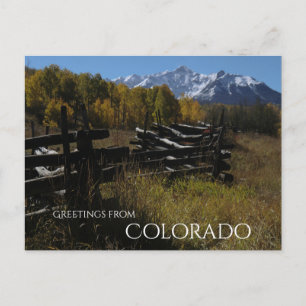 Carte Postale Au Large De Dallas Divide Près De Telluride, Color