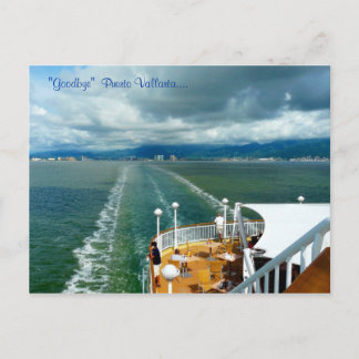 Carte Postale "Au revoir" Puerto Vallarta....