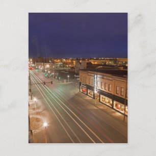 Carte Postale Aube sur Main Street de Bismarck, Dakota du Nord