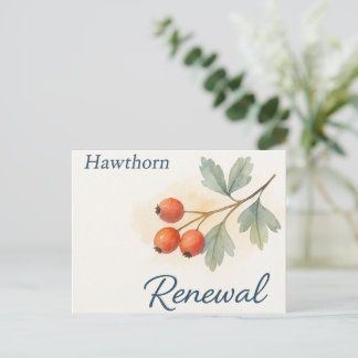 Carte Postale Aubépine — Renouveau