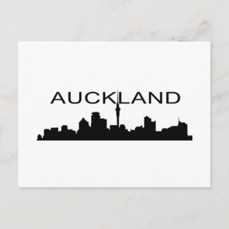 Carte Postale Auckland en Silhouette