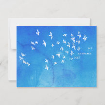 "Aucun filet ne m'enfonce" + oiseaux (blanc sur bl