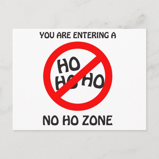 Carte Postale aucune zone d'exclusion (Devant)