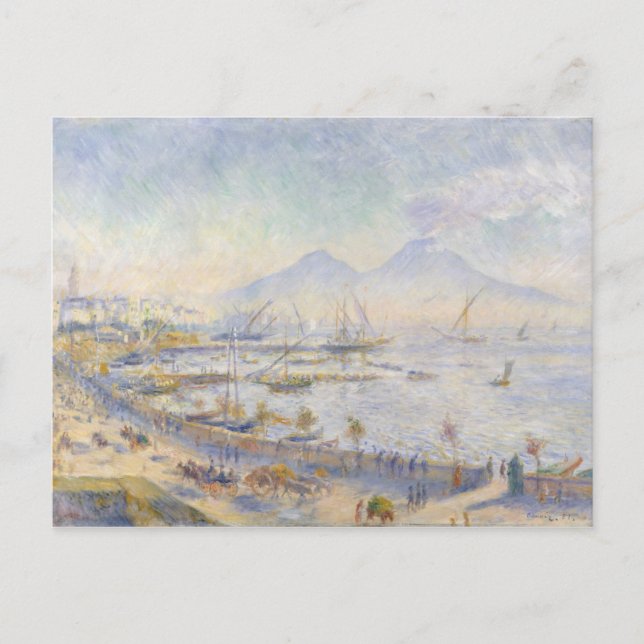 Carte Postale Auguste Renoir - La Baie de Naples (Devant)