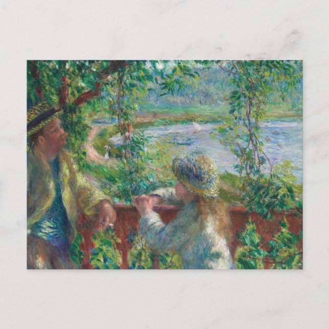 Carte Postale Auguste Renoir - Près du lac (Devant)