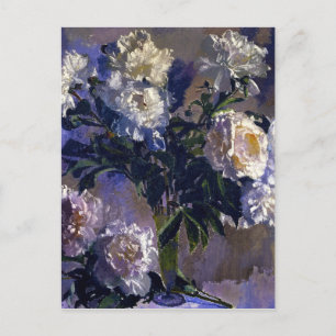 Carte Postale Augusto Giacometti Pivoines blanches vintage