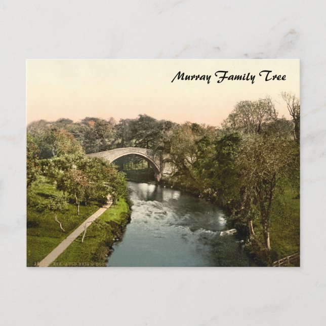 Carte Postale Auld Brig O'Doon, Ayrshire, Écosse (Devant)