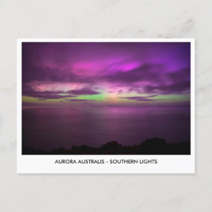 Carte Postale Aurora Australis - Southern Lights Night Sky