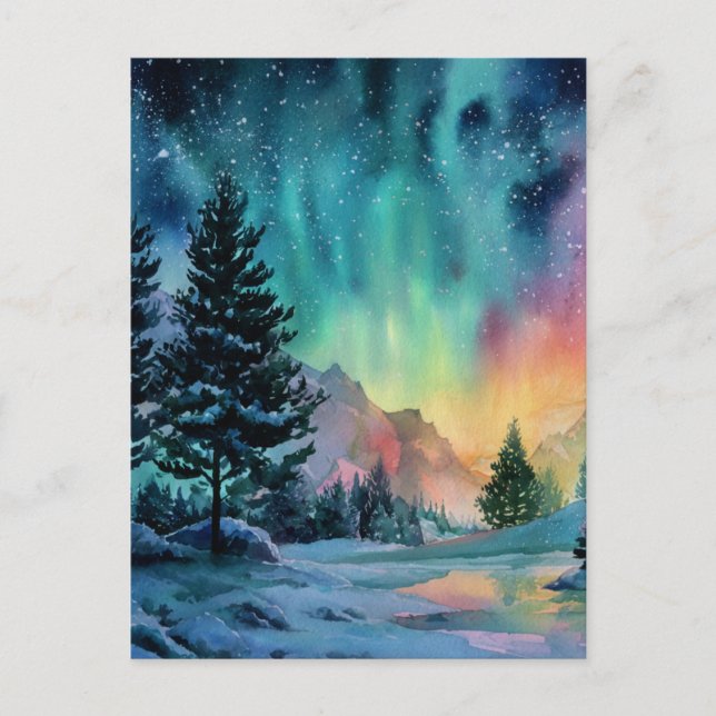 Carte Postale Aurora Borealis (Devant)