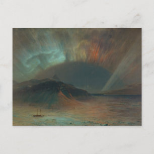 Carte Postale Aurora Borealis par Frederic Edwin Church 1865