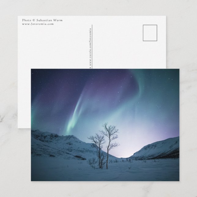 Carte Postale Aurora coloré (Devant / Derrière)