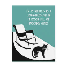 aussi nerveux qu'un chat à queue longue