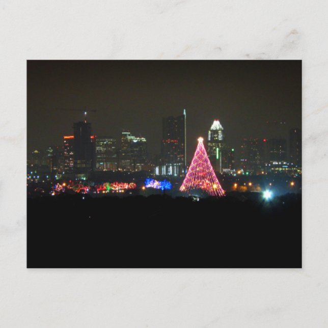 Carte Postale Austin Texas Christmas Trail of Lights Skyline (Devant)