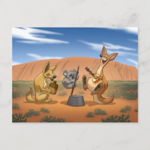 Carte Postale Australian Jug Band Postcard