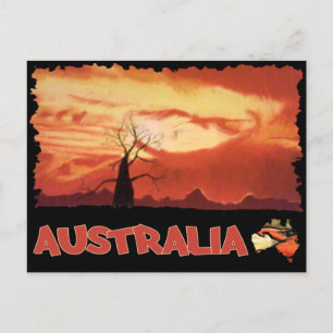 Carte postale Australian Orange Sunset
