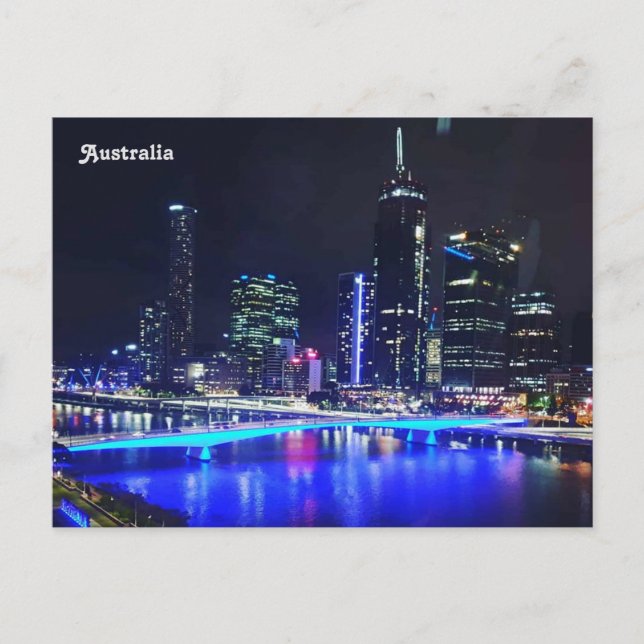 Carte Postale Australie, Brisbane River, Brisbane, Queensland (Devant)