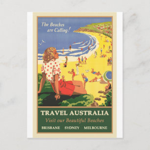 Carte Postale Australie, les plages appellent