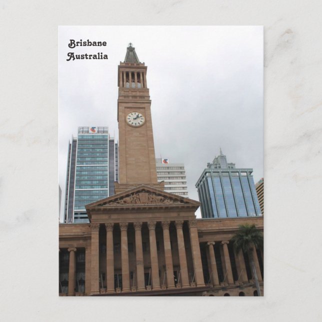 Carte Postale Australie, Mairie de Brisbane, Brisbane, Australie (Devant)