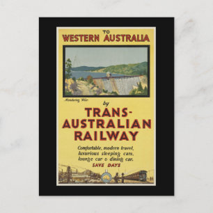 Carte Postale Australie occidentale par Trans-Australian Railway