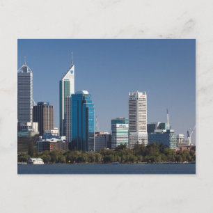 Carte Postale Australie, Perth, vue sur la skyline de la ville d