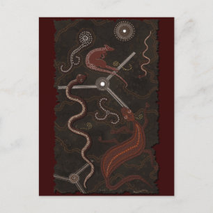 Carte postale australienne d'Art du désert