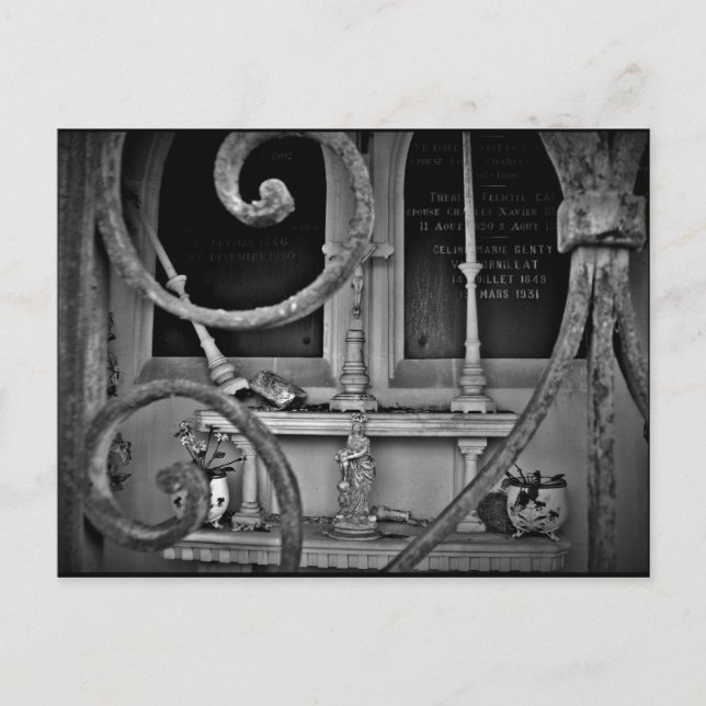 Carte Postale autel crypte du cimetière (Devant)