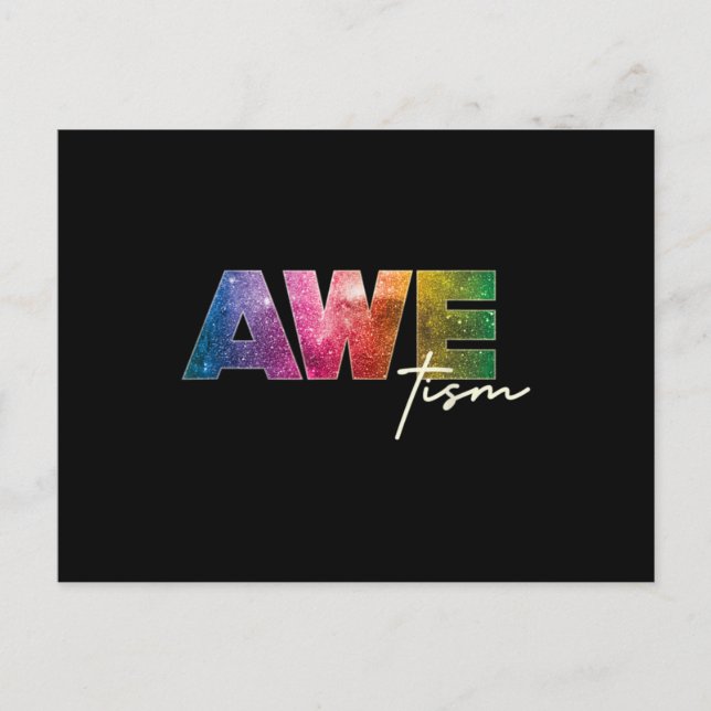 Carte Postale Autism Awareness Autism Spectrum Neurodiverse Spac (Devant)
